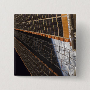 A solar array wing 15 cm square badge