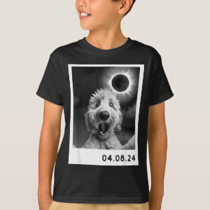A Solar Eclipse Totality Goldendoodle Dog T-Shirt