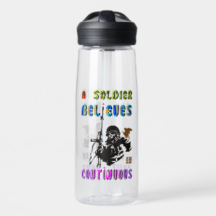 A Soldier Believes in Continuous Water Bottle