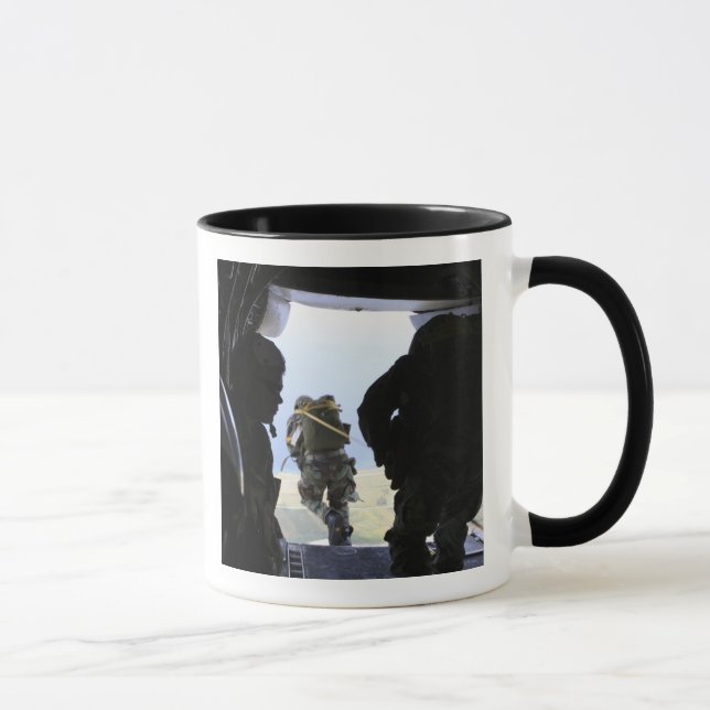 A Soldier performs a static-line jump Mug (Right)