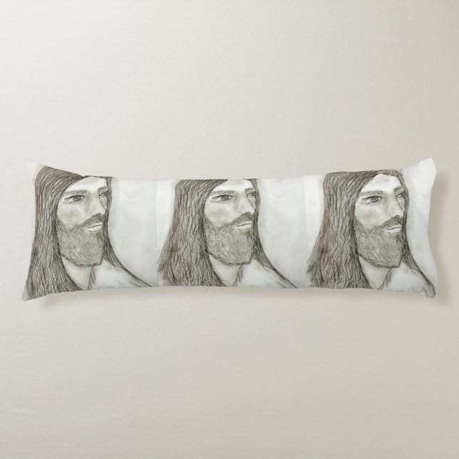 A Solemn Jesus Body Cushion (Front)