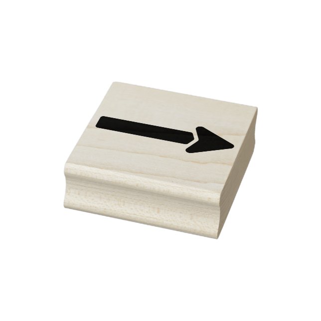 A solid arrow rubber stamp (Stamp)