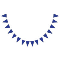A solid blue background with no other visible elem
