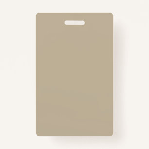 A solid brown background with a smooth, uniform te ID badge