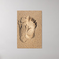 A Solitary Footprint in Sand