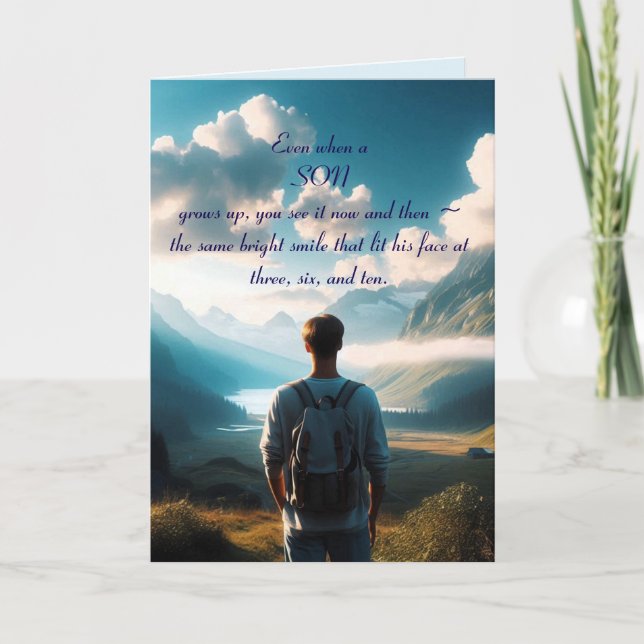 A SON BIRTHDAY CARD (Front)