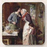 A Son's Devotion, 1868 (oil on canvas)