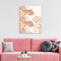 A sophisticated floral arrangement with ornate det