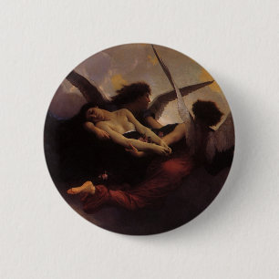 A Soul Brought to Heaven by Bouguereau 6 Cm Round Badge