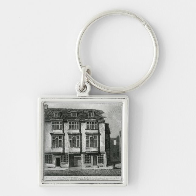 A South View of the Falcon Tavern Key Ring (Front)