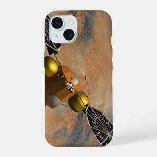 A Spacecraft Orbiting Mars. iPhone 15 Case