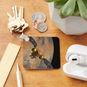 A Spacecraft Orbiting Mars. Key Ring