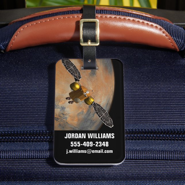 A Spacecraft Orbiting Mars. Luggage Tag (Front Insitu 2)