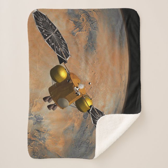 A Spacecraft Orbiting Mars. Sherpa Blanket (Front)