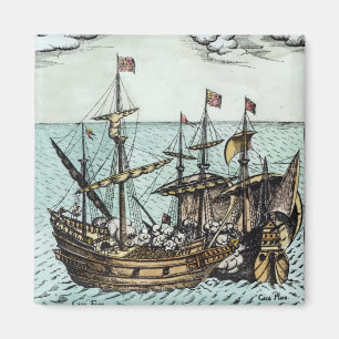 A Spanish Treasure Ship Magnet