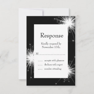 A Sparkler RSVP (black)