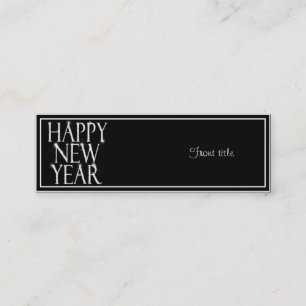 A Sparkling Happy New Year Mini Business Card