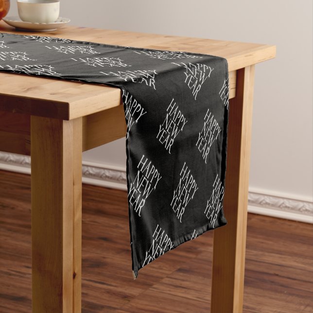 A Sparkly Happy New Year Short Table Runner (In Situ)