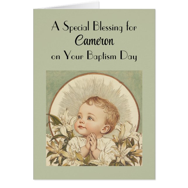 A Special Blessing, Vintage Custom Baptism (Front)