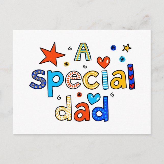 A Special Dad Postcard (Front)