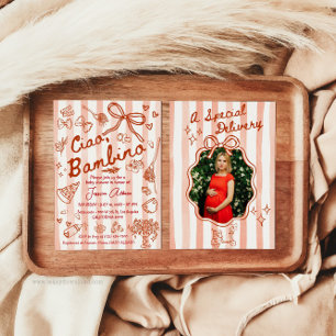 A special Delivery Photo Red Invitation