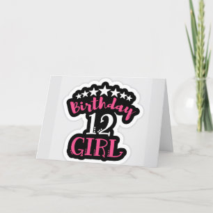 A **SPECIAL GIRL ON **12th** BIRTHDAY CARD