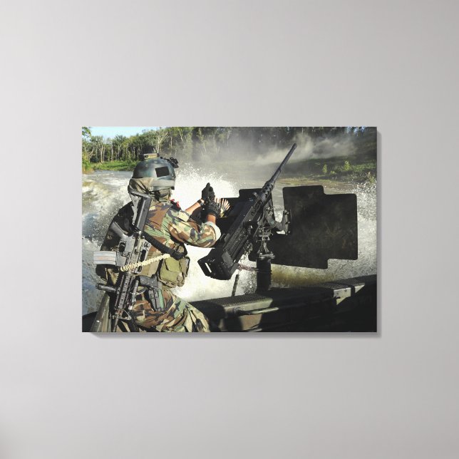 A Special Warfare Combatant-craft Crewman Canvas Print (Front)