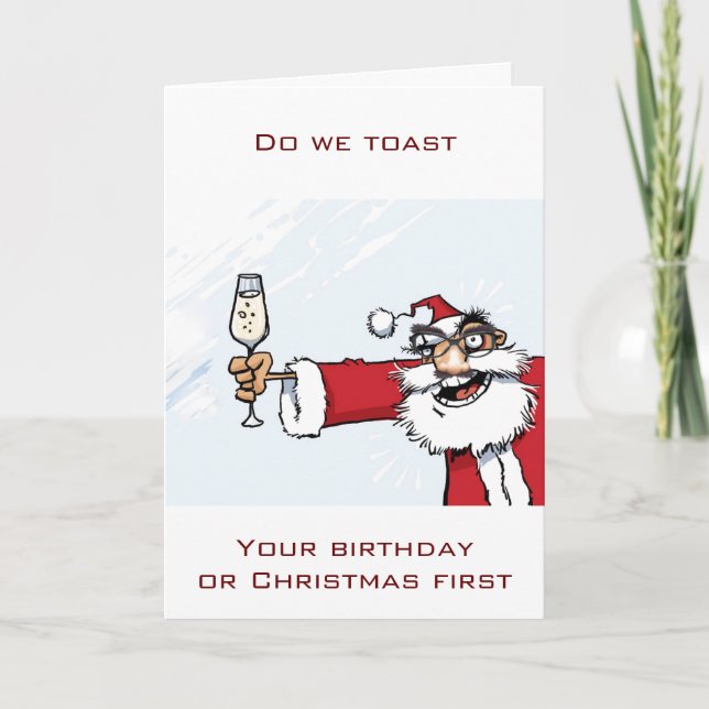 A "SPEICAL" BIRTHDAY/CHRISTMAS WISH AND TREE HOLIDAY CARD (Front)