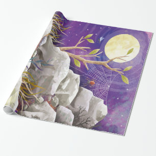 A Spider On The Mountain Spider Lovers Gift Wrapping Paper