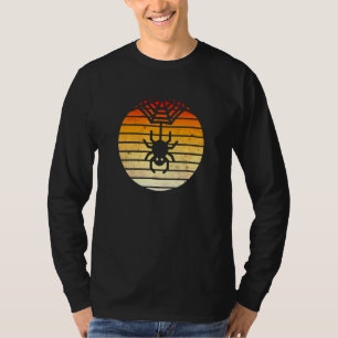 A Spider With Cobwebs Vintage Sunset T-Shirt
