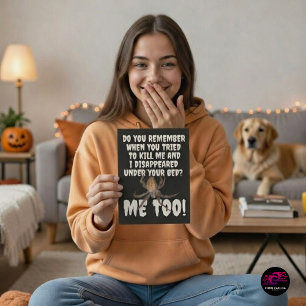 A Spider's Revenge Halloween Card