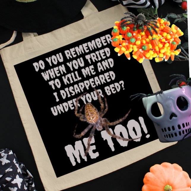 A Spider's Revenge Halloween Tote Bag (Creator Uploaded)