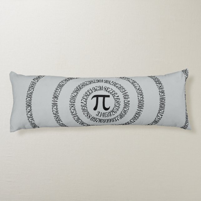 A sPIral for Pi Click Customise Change Grey Colour Body Cushion (Back)