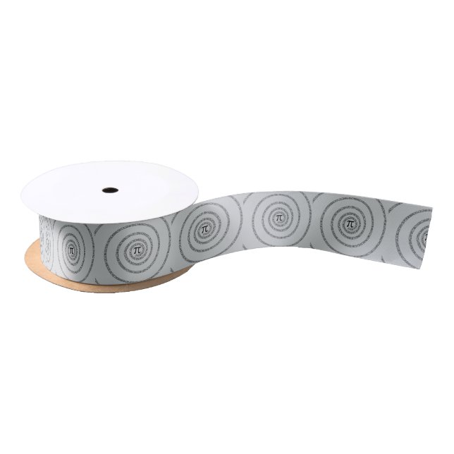 A sPIral for Pi Click Customise Change Grey Colour Satin Ribbon (Spool)