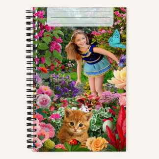 A spiral notebook for a schoolboy, workbook girls