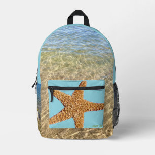 A splash of a backpack. printed backpack