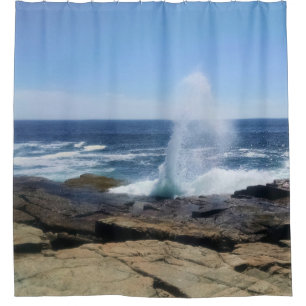 A Splash of Adventure at Schoodic Point Shower Curtain