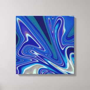 A Splash of Blue 16x16 Canvas Print