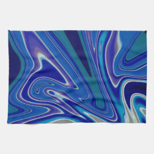 A Splash of Blue Tea Towel