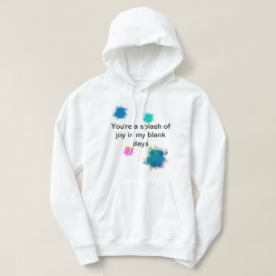 "A splash of joy" hoodie for men