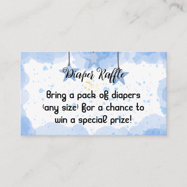 A Splash of Joy: Watercolor Baby Shower Enclosure  Card (Front)