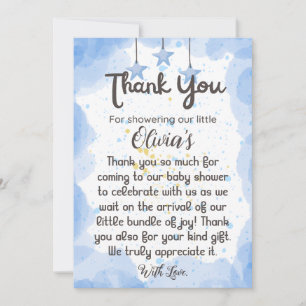 A Splash of Joy: Watercolor Baby Shower Thank You 