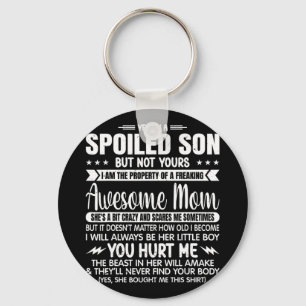 A Spoiled Son But Not Yours Freaking Awesome Mum V Key Ring