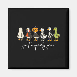 A Spooky Goose Halloween Silly Goose Funny Magnet