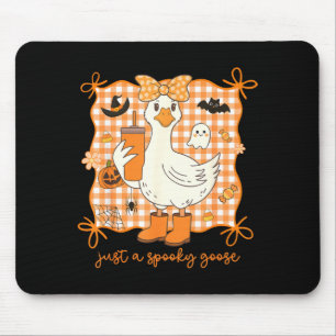 A Spooky Goose Halloween Silly Goose Funny Mouse Pad