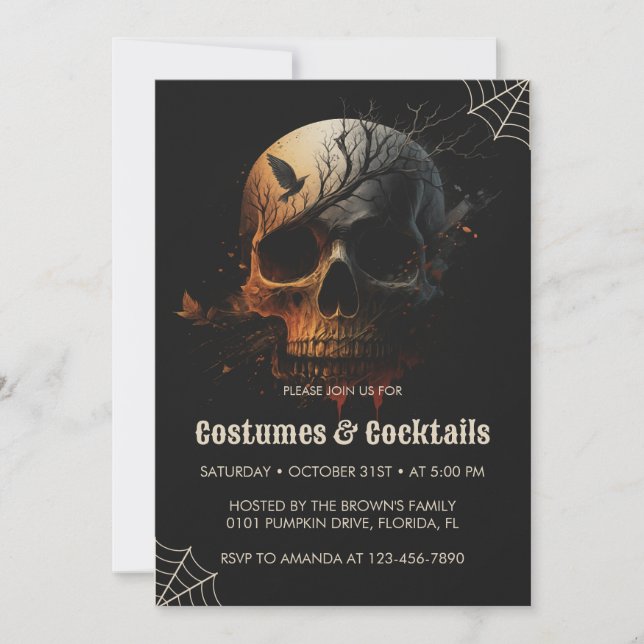 A spooky Halloween invitation fe (Front)