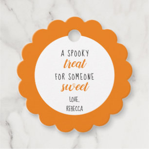 A Spooky Treat for Somone Sweet Halloween Favour Tags