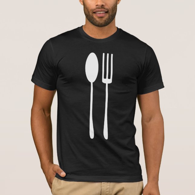 A spoon and fork T-Shirt (Front)