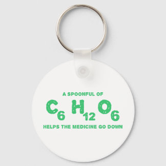 A Spoonful of C6H12O6 Helps the Medicine Go Down Key Ring