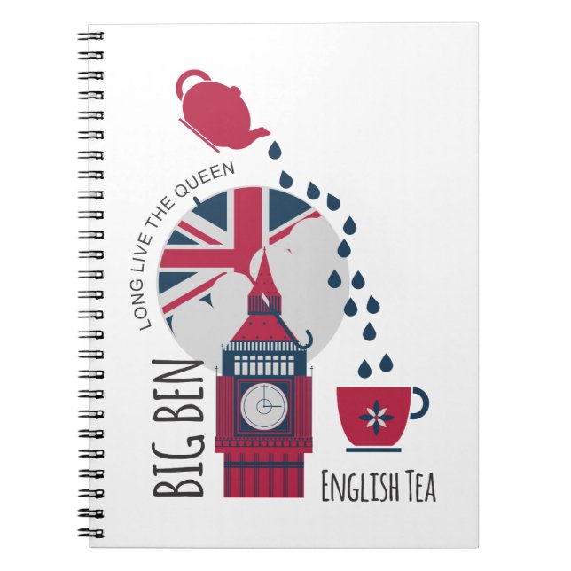 A Spot of English Tea Notebook (Front)